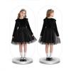 Ruffled Long-sleeved Dress Princess Performance Costume Children's Clothing Starry Sky Mesh Skirt