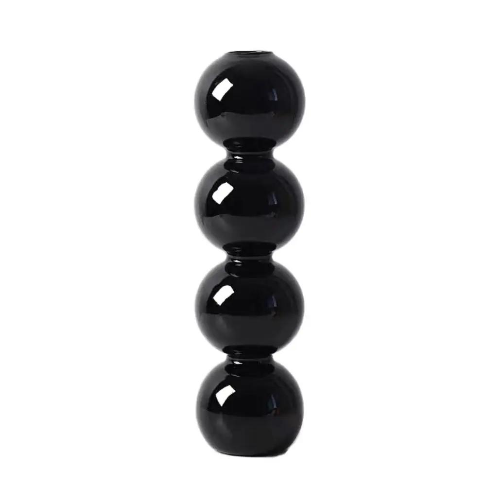 Romantic Glass Vase Modern Creative Hydroponic Flower Pot Funny Simple Spherical Flower Vase Dining Room