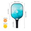 Glass Fiber Pickleball Paddle Set With PP Honeycomb Core 2 Paddles 4 Balls Carry Bag Beginners Recreational Players