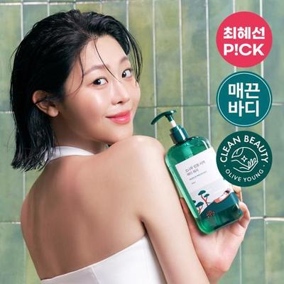 [Choi Hye-sun PICK/Smooth Body] Round Wrap Pine Soothing Cica Body Wash 400ml, Korean Body Care