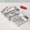 ZISIZ Minimalist Square Stainless Steel Serving Tray