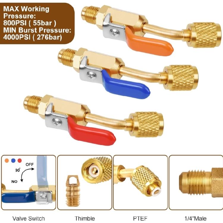 Conversion Adapter Refrigerant Adapter Air Conditioner Tool System Repair Tool