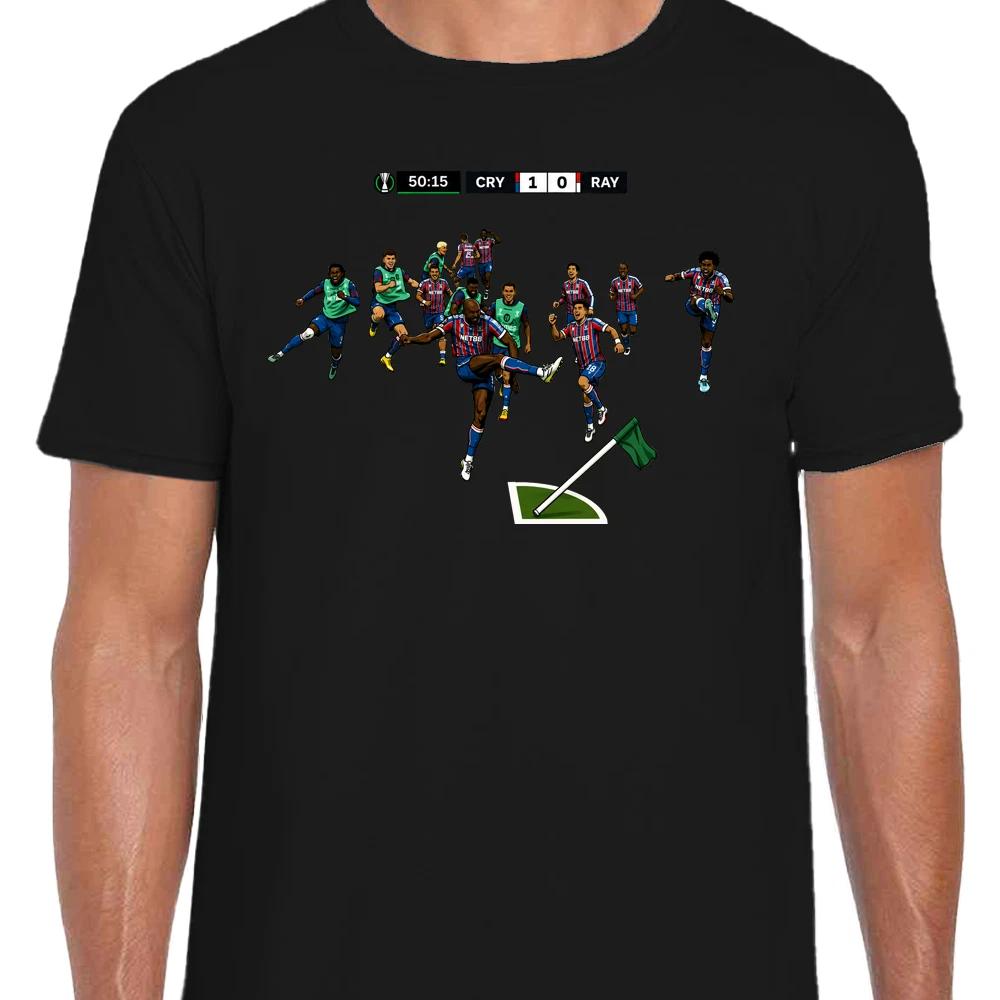 Mateta Goal Celebration Black Adult T-Shirt Tee Palace Europa Conference Final XXL