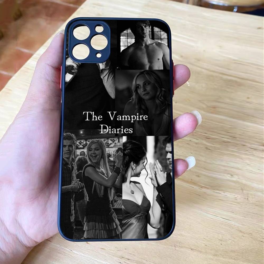 

The Vampire Diaries Damon Salvatore Shockproof For iPhone X XS 11 12 13 14 15 16 pro Mini MAX Matte Phone Case iPhone 16e
