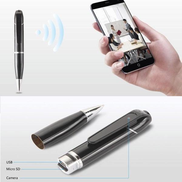 1280P WIFI Pen Spy Hidden Camera HD Recorder DVR Meeting Recording USB Storage