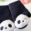 Hand-Knitted Panda Plush Mittens: Cute Chinese-Style Lanyard Bag for Boys & Girls (Autumn/Winter)