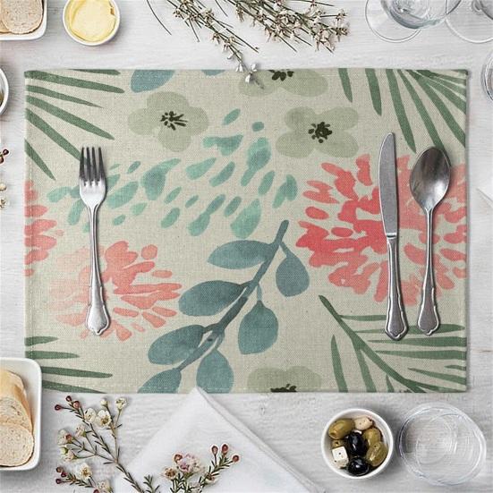 

Водонепроницаемый обеденный коврик из плотного льна, удобный сенсорный коврик для дома