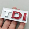 3D ABS Black Red Logo TDI Emblem Car Rear Trunk Badge for VW TDI Letters Sticker Accessories zd1