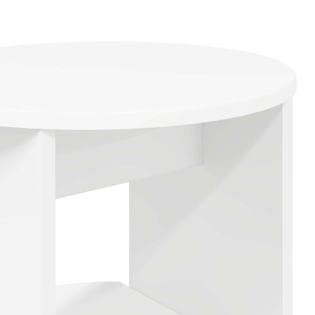 White Side Cabinet 40 x 40 x 100 cm Engineered Wood
