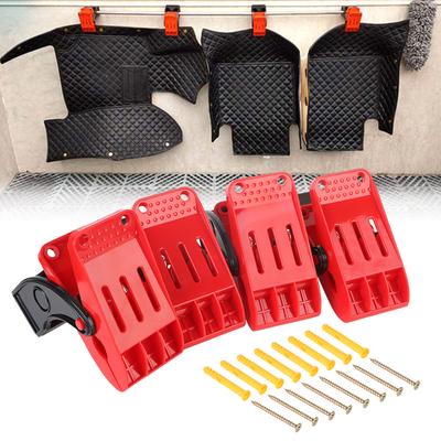 Cleaning Hooks 4Pcs Car Cleaning Floor Mat Clips Multifunctional Yoga Mat Clip Tools Waterproof Carpet Wash Clamp Car Accessories