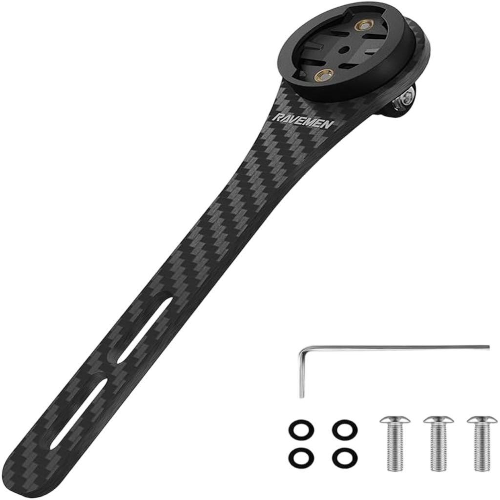 Aluminum Alloy Extension Bracket, Integrated Mount for Highway Bike Stopwatch, Lamp & Action Camera, & Road Bike Accessories