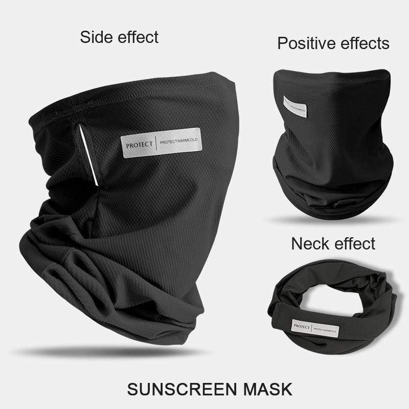 1 Pair Sunscreen Arm Covers UV Resistant Face Masks UPF50 5-degree Body Feel for Outdoor Cycling and Basketball Sports