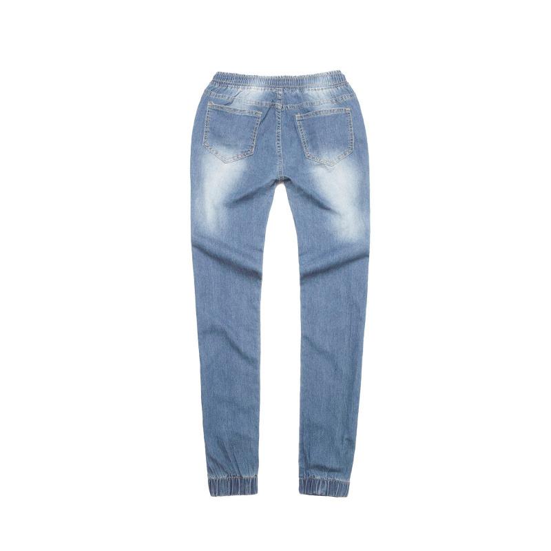 Elastic Waist Drawstring Low-Waist Women's Jogger Jeans