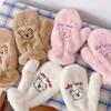 Sweet Cute Girls Women Thicken Bear Gloves Plush Gloves Warm Mittens Full Finger