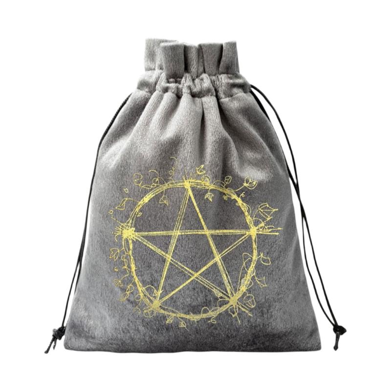 Divinations Tarots Card Dices Bag Small Wedding Bag Table Oracles Cards Game Bag Jewelry Storage Drawstring Tarots Bag