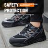 Rotating Button Safety Shoes Lightweight Work Sneakers Steel Toe Safety Work Boots Anti Puncture Industrial Safety Tennis Shoes