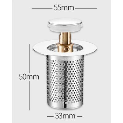 Griglia Filtro Scarico a Pavimento in Acciaio Inossidabile Durevole Filtro Antintasamento per Lavello Cucina Acchiappacapelli da Bagno Antiodore Rete di Scarico