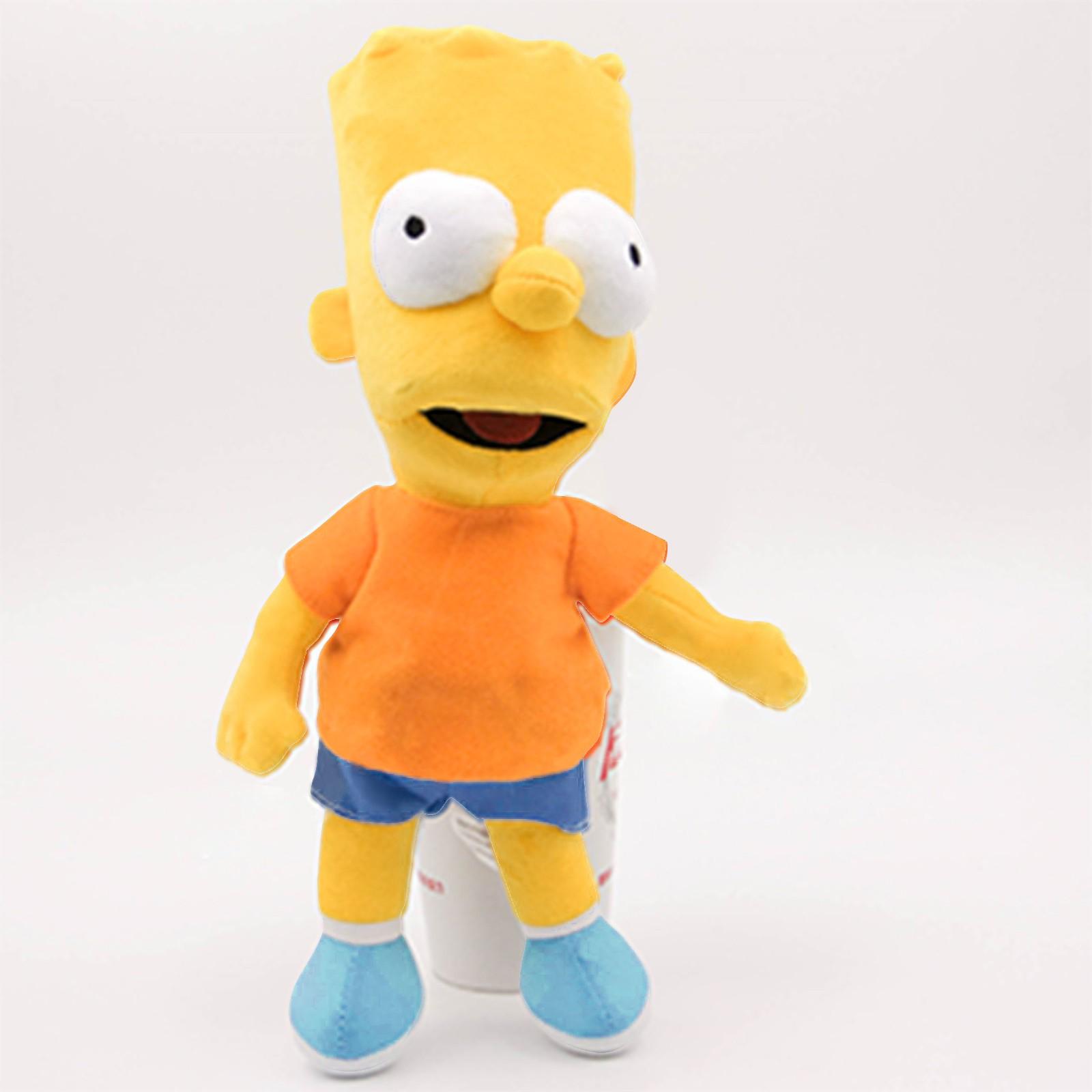 

Soft Plush Bart Simpson Toy 12-Inch Stuffed Doll for Kids & Fans Premium Quality Cartoon Character Collectible One Size