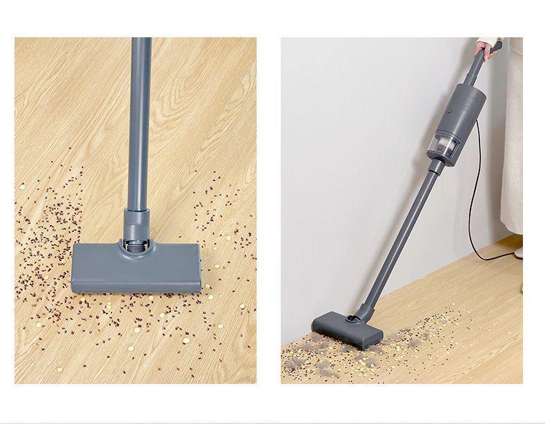 Compact Handheld Vacuum Cleaner: Automatic, High Suction, Pet Hair and Dust Mite Removal, Retractable Cord, Ideal for Home Use