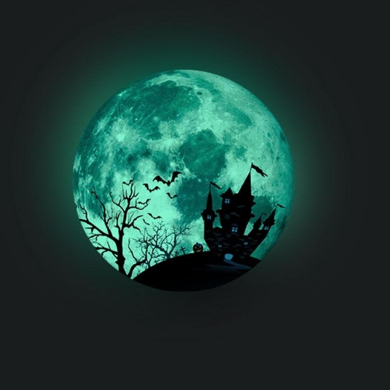 Glowing In The Dark Wall Glass Sticker Halloween Decoration Decals Luminous Home Ornaments