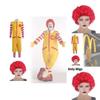 Disfraz Cosplay de McDonald's Corporation con Poliéster y Elastano para Niños y Adolescentes