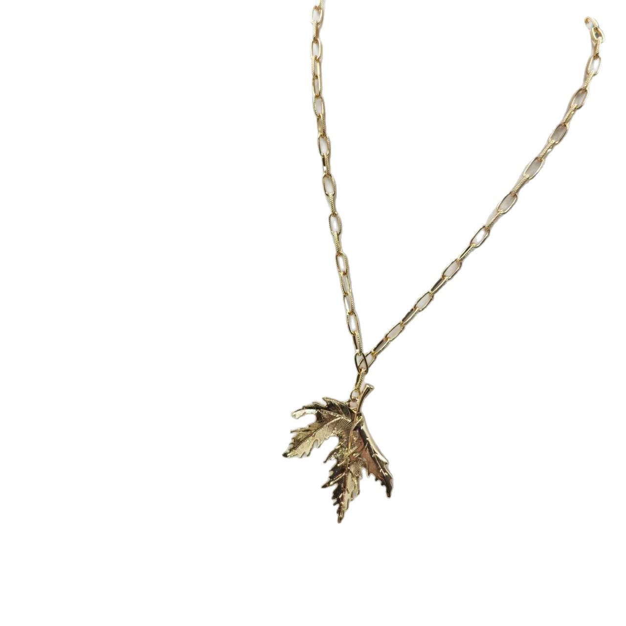 

Унисекс Подвеска в виде кленового листа - Роскошный дизайнерский аксессуар
