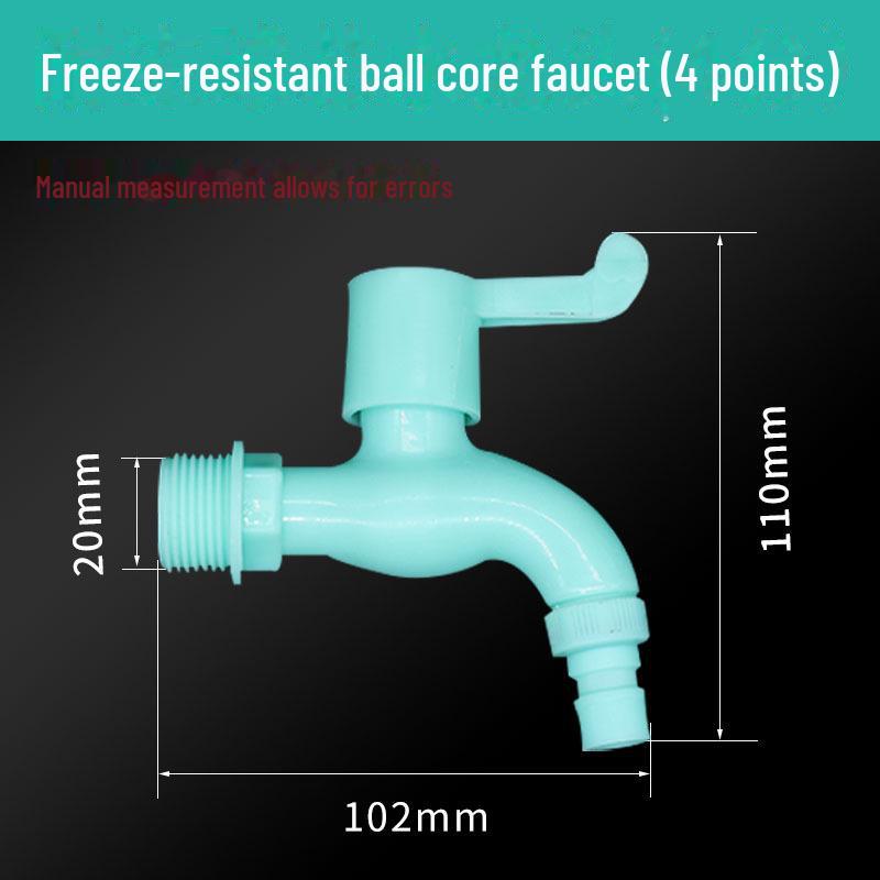 Plastic Quick-Open Freeze-Resistant Faucet Valve for Washing Machine - Large Flow Switch and Plumbing Parts