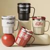 400/480ML 304 Stainless Steel Coffee Cup With Lid&Handle Double Layer Coffee Mug Drinkware Reusable Insulated Water Cup