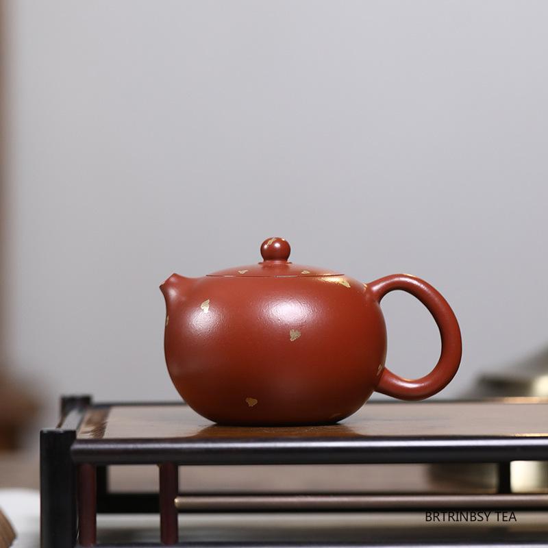 Chinese Yixing Purple Clay Teapot Handmade Xishi Tea Pot Beauty Tea Infuser Kettle Household Tradition Zisha Teaware 150ml