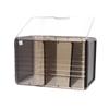Cup Storage Rack Dustproof Stackable Plastic Clear Cup Organizer Box for Cabinet Desktop Large