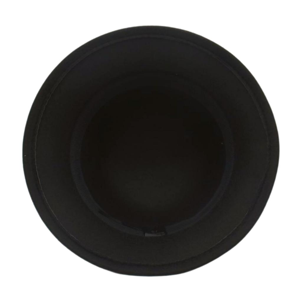 Elegant High-End Bowler Hat Retro British Style Versatile Solid Color Felt Hat Flower Pot Hat