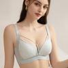 Tea Fiber Push-up Wire-free Maternity Bra Thin Front-opening Nursing Bra