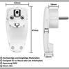 Euro-standard German pull-ring self-assembly European power cord plug, German and French universal plug with a curved ultra-slim