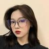 Computer Plano Glasses Round Frame for Women Men Anti Blue Light Transparent Eyewear Blocking Optical Spectacle Clear Eyeglasses