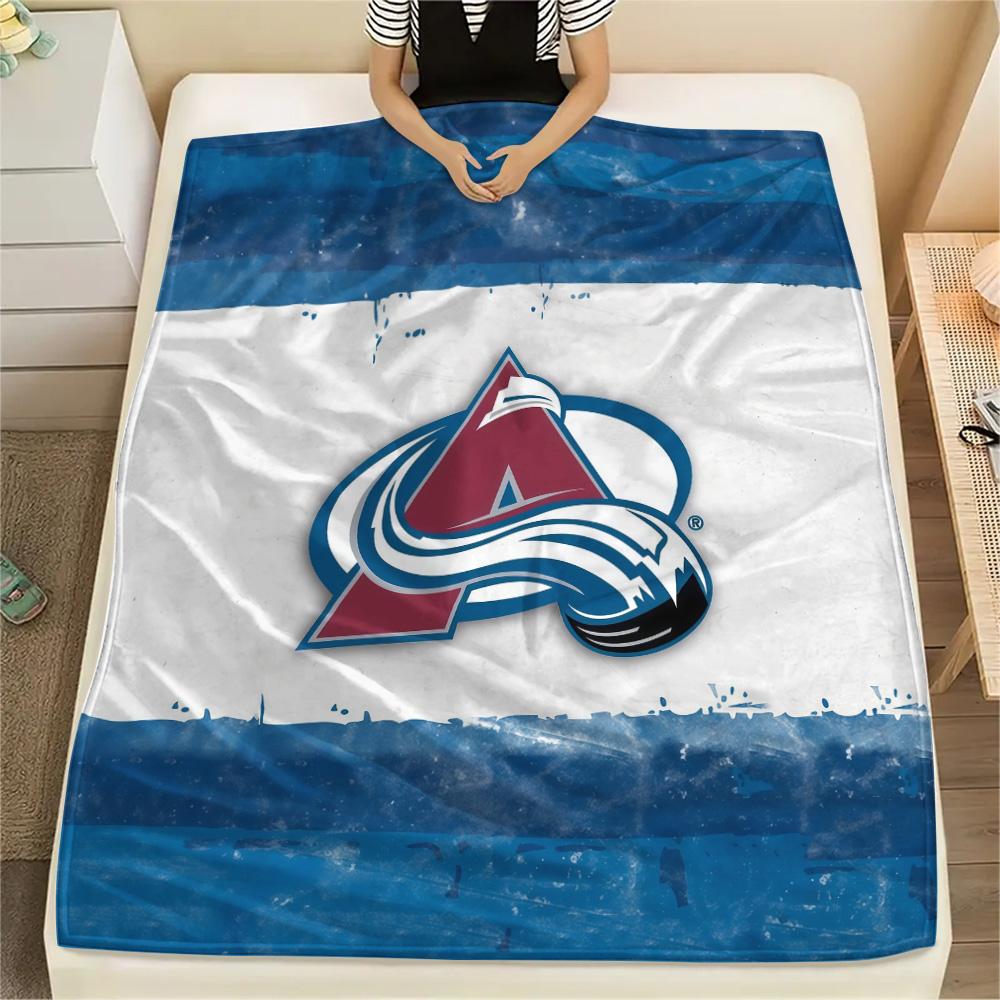 Colorado Avalanche2 Flannel Blanket, High quality Comfortable for All Seasons, Home Decor, Warmth and Comfort