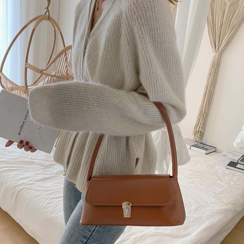 Crossbody Bags Design Underarm 2026 Shoulder Bag Female Handbag And Purses Solid Color
