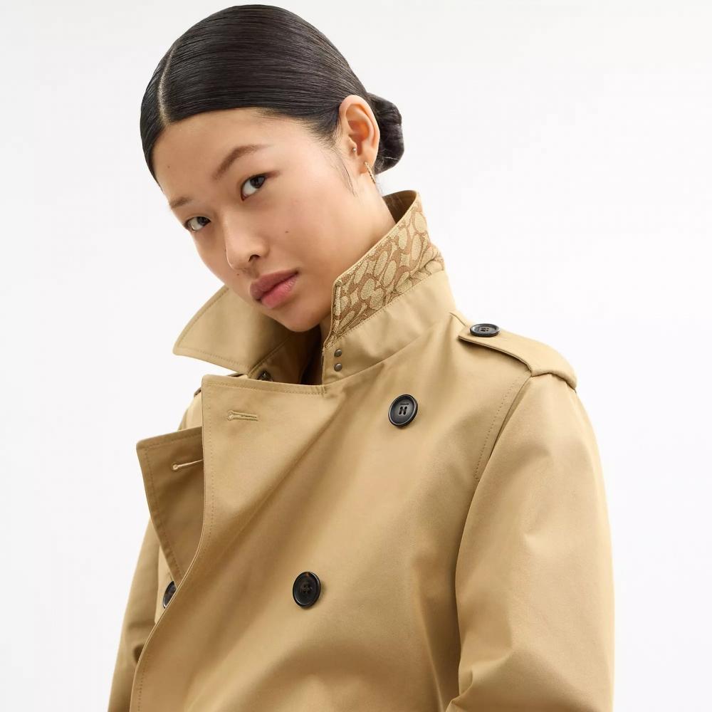Coach Mid Trench Khaki