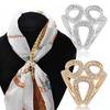 Shawl Scarf Buckle Flower Scarves Clips 3-Circle Women Fashion Jewelry Brooches