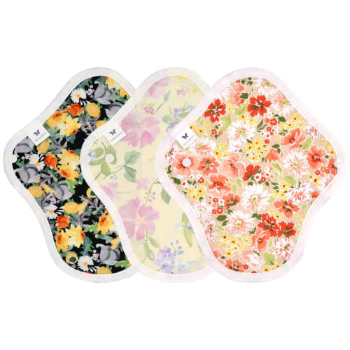 AENUANCE Cloth Pads, Absorbent Sanitary Pads, 3-Piece Set, Thick, 10cc Capacity, Small, Non-Waterproof, AESH-3P-V19