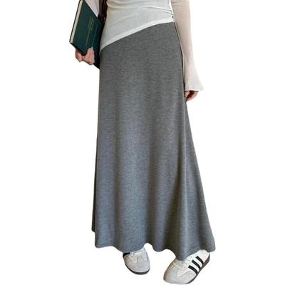 Mermaid Midi Elastic Tight Solid Perfect for and Everyday Wear [Ishihara Liacceai] Women's Skirt, Length, Long, Soft, Waist, Skirt, Stretch, Color,