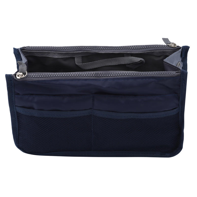 Outdoor Travel Purse Organizer Insert for Handbags Ladies Multi-function Toiletry Cosmetics Storage Bag Large Capacity Zipper Tote Bag