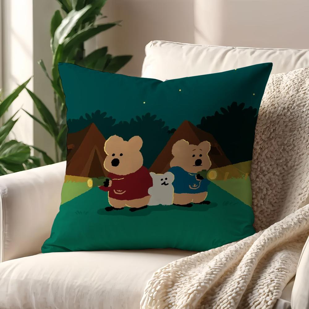 Cartoon D-Dinotaengs Cute kawaii cushion cover Pillow Cover Home Sofa living Decoration Room  Office Car Nordic Simplicity