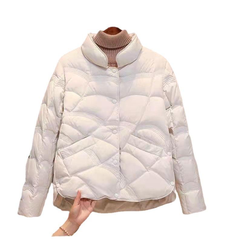 Light Down Jacket Women's Short Autumn and Winter New 90 White Duck Down Small Fashion Foreign Winter Coat Tide