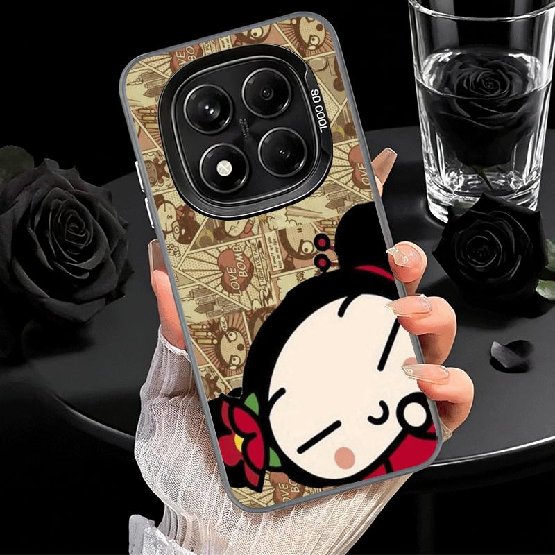 Cartoon Cute Pucca Garu Soft Phone Case for Xiaomi Redmi Note 13 14 15 Pro Plus 12S 12 11S 11 11T 10S 10 Shockproof Cover Back S