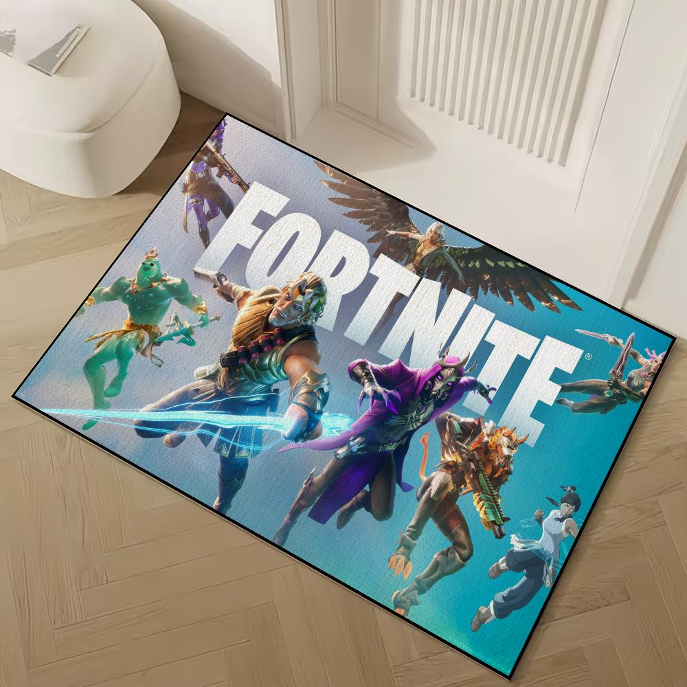 Game F-Fortnite Cool D Door Mat Welcome Non-slip Floor Bedroom Kitchen Bath Balcony Hallway Rug Home Decoration Carpet