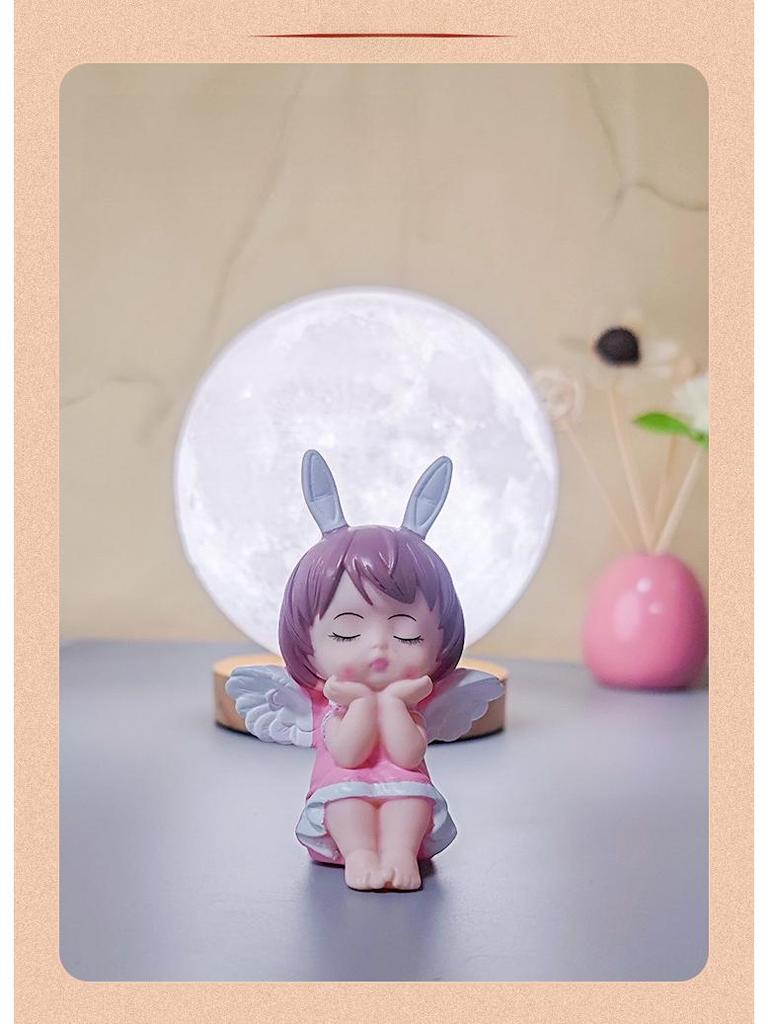 Rotating Moon Lamp Night Light—Creative Bedside Atmosphere Lamp for Bedroom or Desk