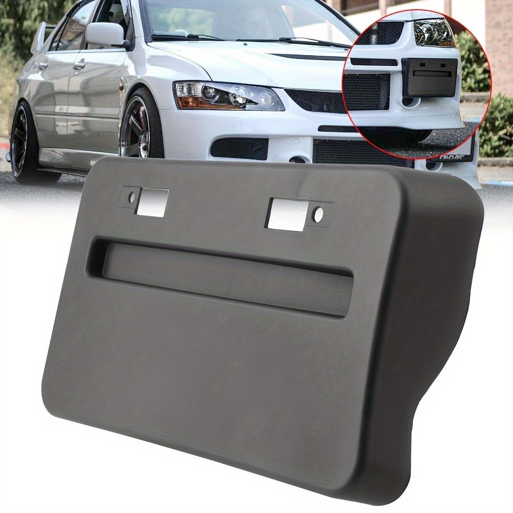 

For Mitsubishi Lancer GTS EVO X 2008-2018 Front Bumper ABS License Plate Frame Relocator Base Plastic Car Accessory for Europe чёрный