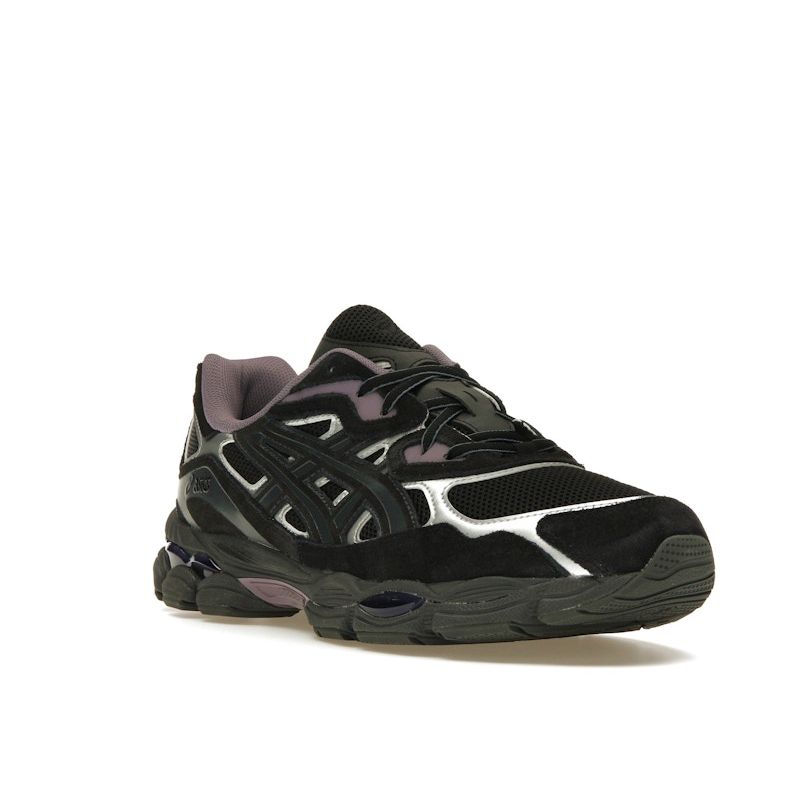 Asics Gel NYC Black Graphite Grey Purple Unisex Sneakers 1203A632-001
