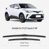 Toyota C-HR 21-22 Front & Rear Silent Frameless Wipers with High-Definition Rubber Strip