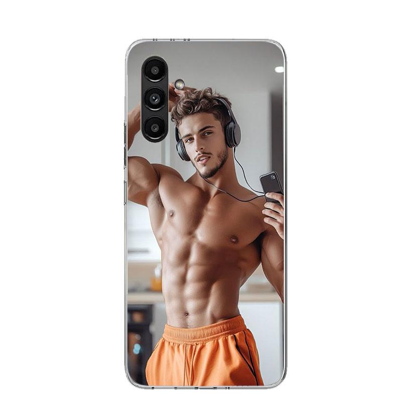 Sexy Muscle Man Gay Fitness Phone Case For Samsung Galaxy A17 A16 A14 A15 A13 A57 A56 A54 A55 A53 A37 A36 A34 A35 A33 A26 A24 A2